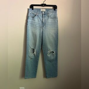 Madewell Perfect Vintage Straight Jean Distressed Size 27